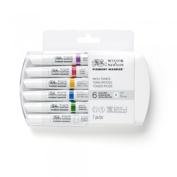 Winsor and Newton Pigment Marker Rich Tones set of 6